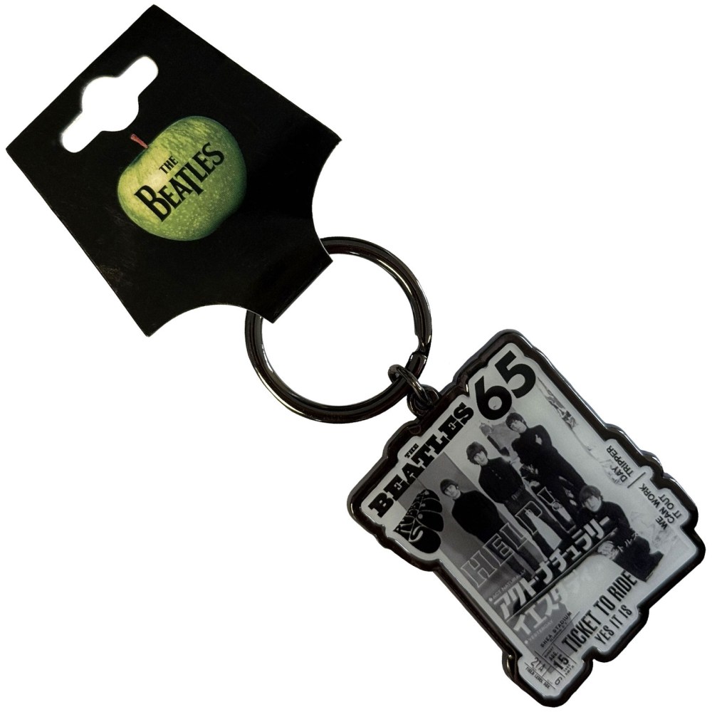 The Beatles - 1965 Pin - White/Black